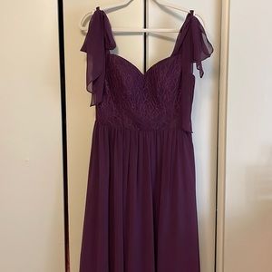 Azazie bridesmaid dress, grape